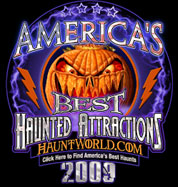 Cutting Edge Haunted House voted one of America's Best Haunted Attractions 2008 & 2009 by HauntWorld.com!